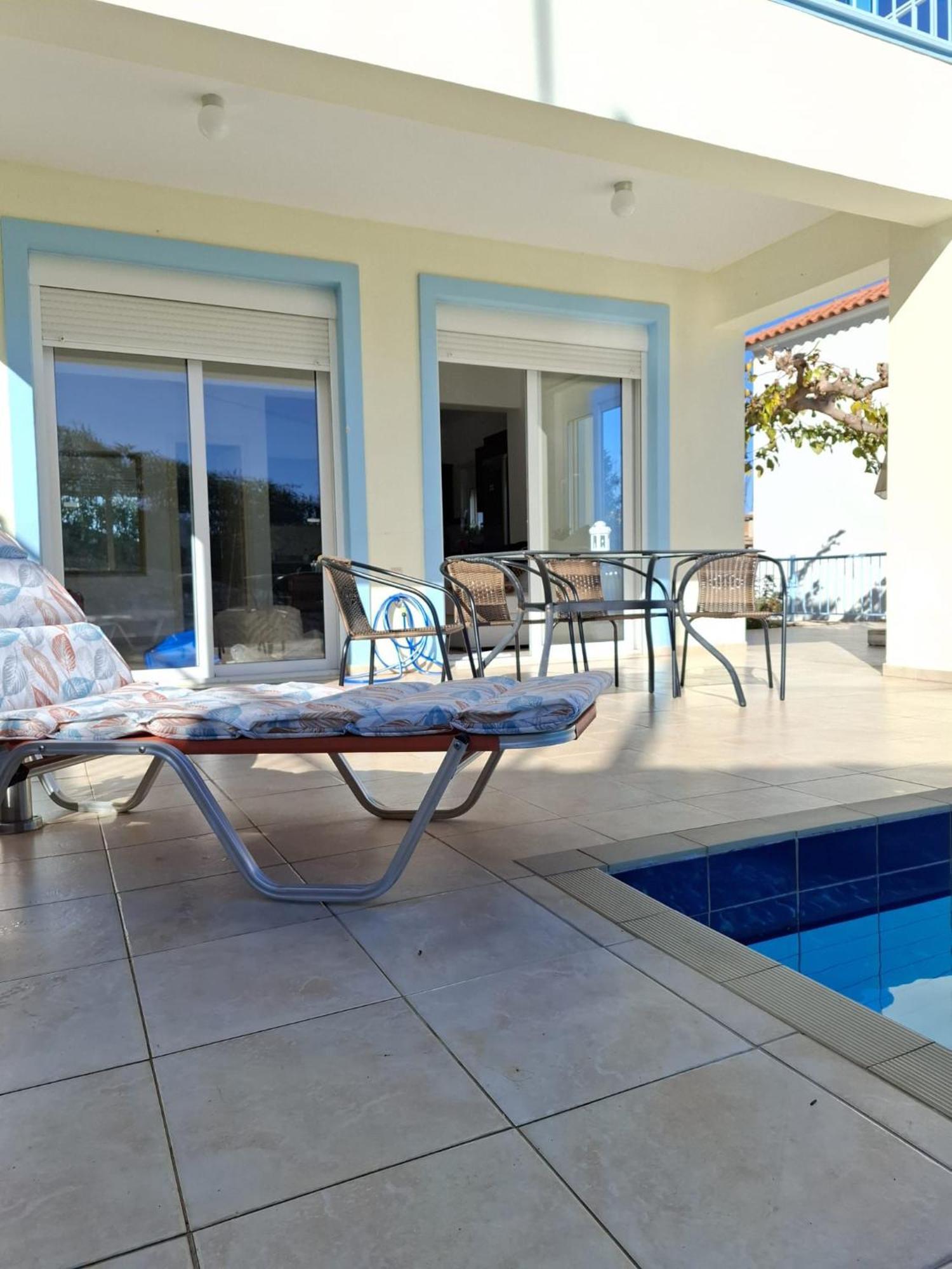 Villa Breathtaking Sea And Mountain Views Kefalas Exterior foto